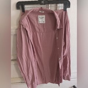 Linen boyfriend button up shirt